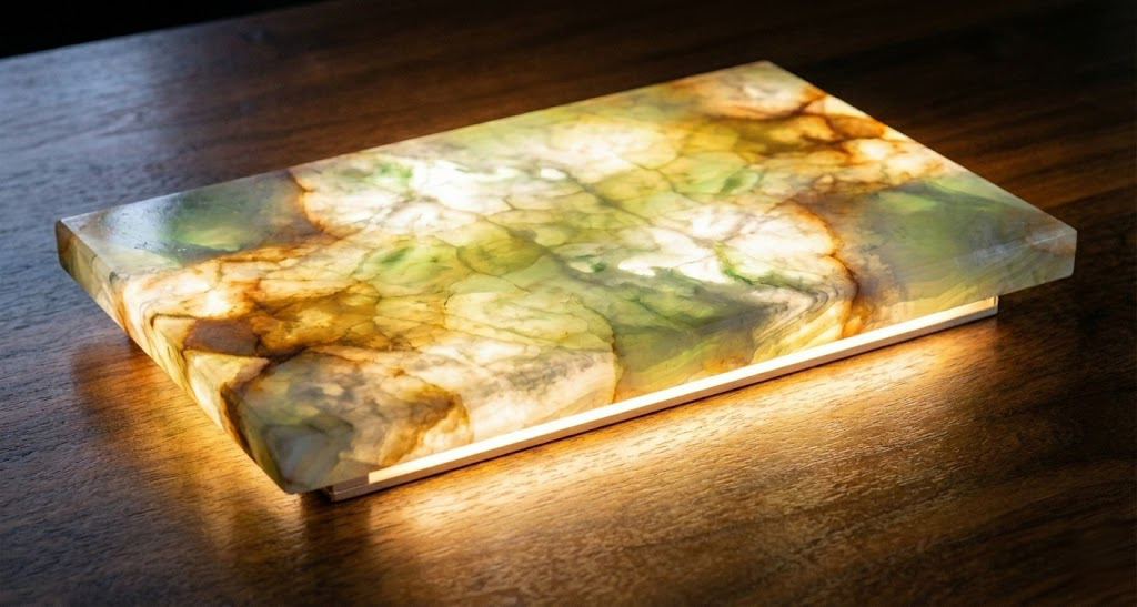 Pure White Nano Glass Side View